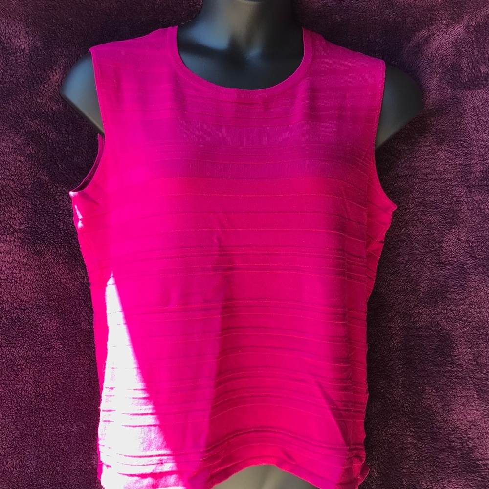 Jones New York sleeveless textured XL top